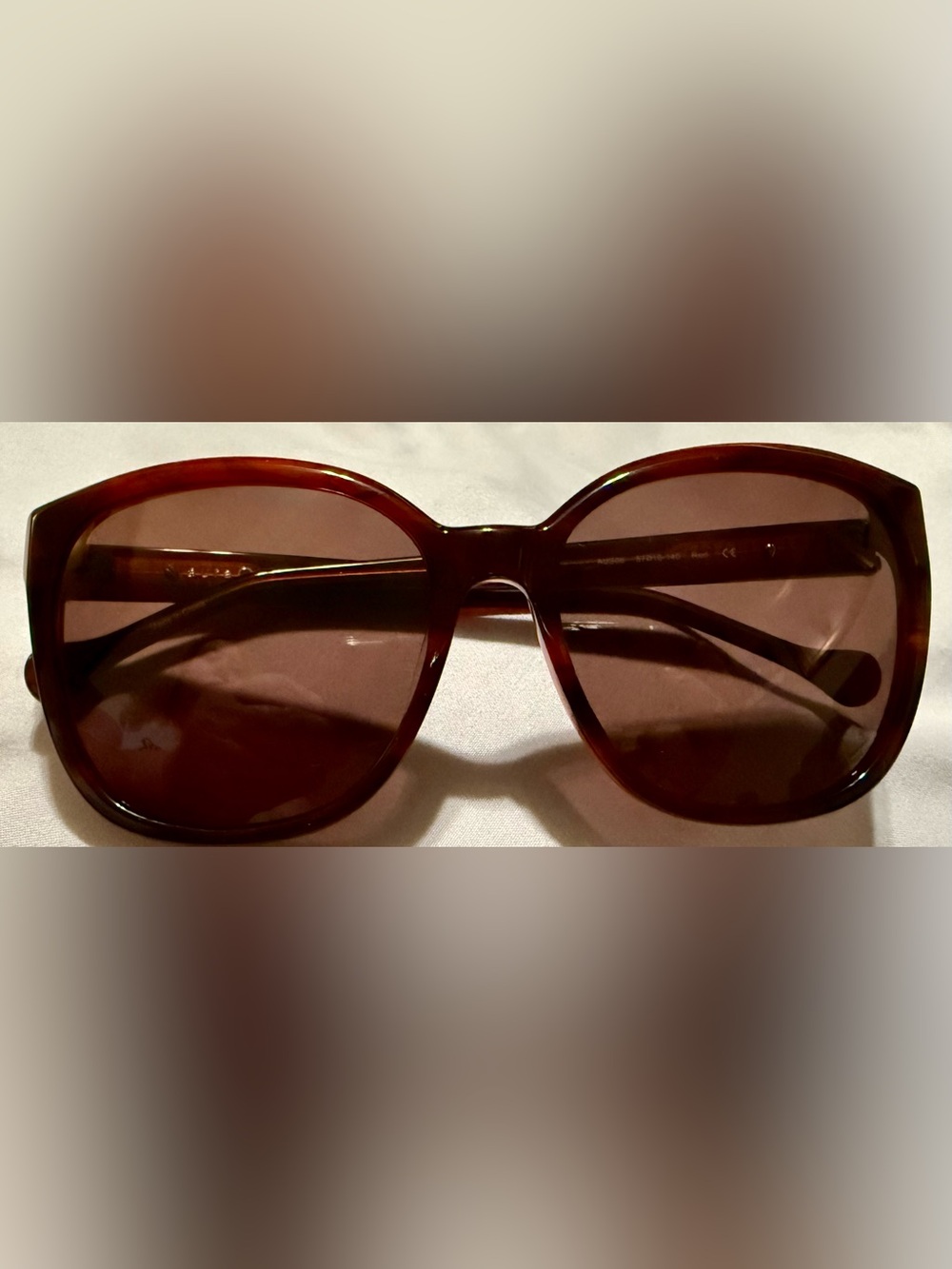 Women’s Oversized Red/Brown Sunglasses